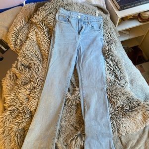 Zara light wash flare fit jeans